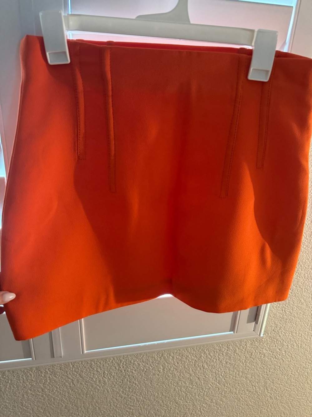 Zara Bright Orange Mini Skirt